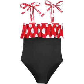 Zando Toddler Swimsuit Girl One Piece Swimsuit Cute Ruffles Swimsuit for Girls Bathing Suit Sleeveless Summer Girls' Swimwear