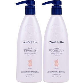 Noodle & Boo Newborn 2-in-1 Baby Shampoo and Body Wash, Tear-Free, Hypoallergenic, Plant-Based Baby Bath Essentials, Moisturizing, pH-Balanced, Vitamin-Enriched, Pediatrician-Tested