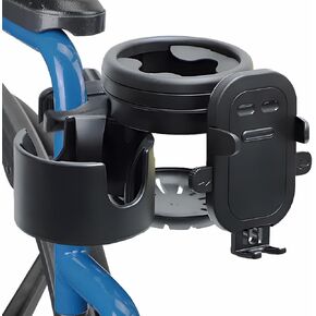 Mobility Combo Pack 3 in 1, Hook, Phone and Cup Holder for Walker, Portable Beverage Holder for Wheelchair and Strollers