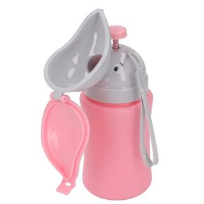 Travel Potty, Portable Leakproof Baby Child Potty Urinal, Reusable Pee Training Cup, Lightweight Potty Toilet Emergency Toilet for Camping Car Travel, Boys & Girls (for Girl)