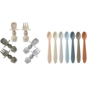 PandaEar Silicone Baby Spoons and Forks