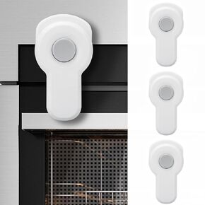 FYY Oven Lock Child Safety - 3 Pack Baby Proofing Oven Front Door Lock Childproof Kitchen Oven Guard for Babies and Toddlers, Easy to Install & Heat-Resistant Material No Tools Need or Drill White