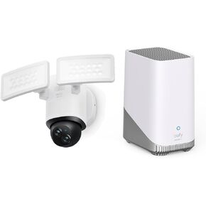 eufy Security Floodlight Camera E340 Wired HomeBase S380 (HomeBase 3)