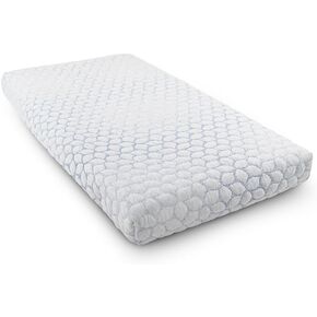 Lullaby Earth Gentle Start Breathable Infant & Toddler Crib Mattress - 2-Stage Lightweight & Waterproof - Non-Toxic for Baby & Toddler Bed