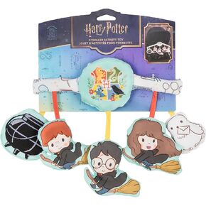 KIDS PREFERRED Harry Potter Stroller Activity Toy with Crinkle, Mirror, and Tactile Features – Fits Most Strollers