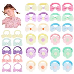 Toddler Hair Ties for Girls 34 Pcs Colorful Baby Hair Ties Hair Accessories for Girls