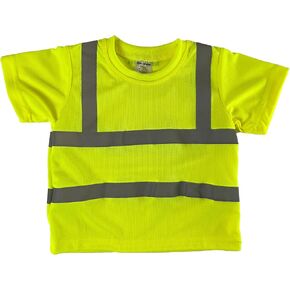 Toddler High Viz Yellow Safety Shirt - Reflective Construction Worker T-Shirt for Kids. Any Adventure Play 2T-XS