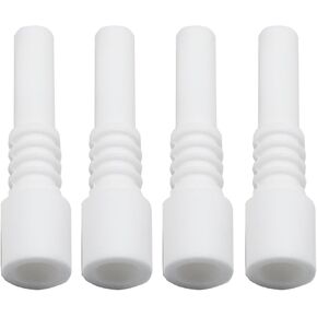 4pcs Ceramic Nozzles Replacement Blasting Tips White Blaster Replacement Ceramic Descaler Nozzles for Handheld Blasting