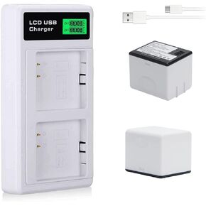Charging Station and 2440mAh Rechargeable Battery for Arlo Pro/Pro 2 Camera[7.2V/2440mAh/17.57Wh] (Charger Included)-2- Pack