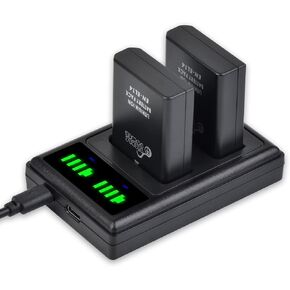 Pickle Power EN-EL14 EN-EL14a Battery and LED Dual Charger for Nikon D3500 D3400 D3300 D3200 D3100 D5600 D5500 D5300 D5200 D5100 DF Coolpix P7000 P7100 P7700 P7800 Camera