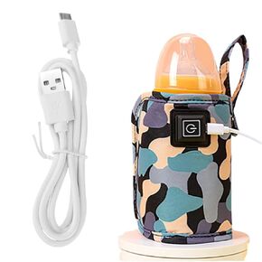 حقيبة USB Milk Warmer - 2023 دافئ زجاجة سريعة جديدة للسفر ، زجاجة السيارة المحمولة أكثر دفئًا للسفر ، على زجاجة GO أكثر دفئًا مع كابلات USB ، الدفء اللطيف الحفاظ على درجة حرارة مثالية (وردي)