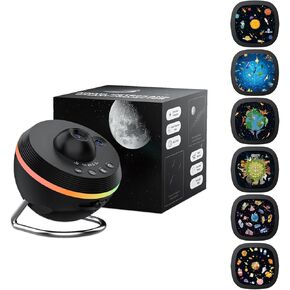 Meteor and Galaxy Projector & 6PCS Film Slides Set - Kids