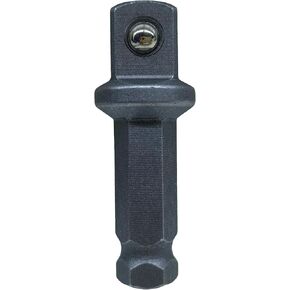 7/16-inch Hex to 1/2-inch Square Drive Quick-Change Adapter, Heat-Treated Cr-V Alloy Steel