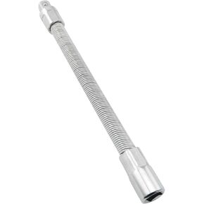 LQ Industrial Sleeve Extension Flexible Extension Coupler Head Universal Coupling Rod 3/8 Steel Flexible Coupler Hose Bendable Flex Shaft Extension Rod