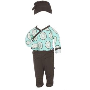 Kicky Pants Viscose من مجموعة هدايا الخيزران حديثي الولادة