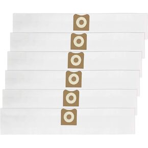 6 Pack VF3501 Filter Bags Compatible with Ridgid and Workshop 3 to 4.5 Gallon Shop Vacuum Replacement Part VF3501 23738 WS32045F WD40500 WD40700 WD40501 WD45500 WD45220