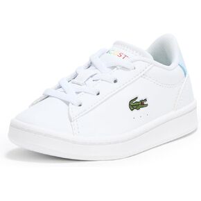 Lacoste Infant Carnaby Sneaker, White & Light Blue, 9.5