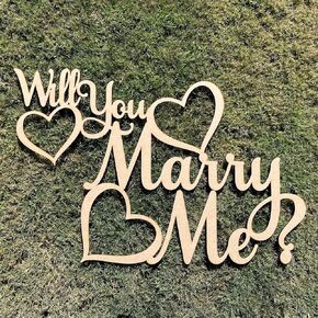 Will You Marry Me Sign for Backdrop,Wooden will you marry me wedding proposal sign for marriage proposal decorations