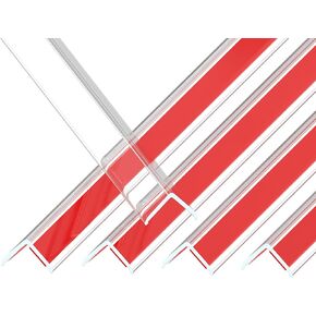 Clear Self-Adhesive Mini Wall Corner Protectors, Cute Corner Guards & Edge Protector for Wall Door Frame Cabinet Baseboard & Door, Table, Stair, Easy to Cut (5/8" Thick, 39.4" Length - 5Pack)