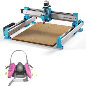 CNC Router Machine 4040-PRO for Woodworking + Half Face 6200 Respirator Mask
