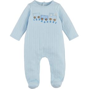 Mud Pie baby-boys Children's Train Pointelle Sleeper