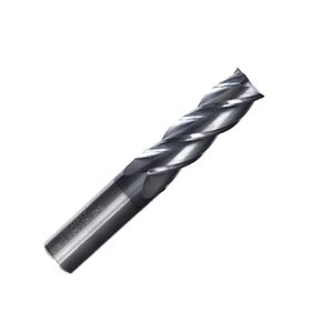 Carbide 1/2" Square End Mill - 4 Flutes AlTin Coated - 1/2" Shank - 1 1/2" Length for Cut - 3" Overal Length - HRC 55 - for Milling Alloy Steels, Hardened Steels, Stanless Steel.