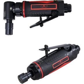 AEROPRO TOOLS AP17315 1/4" Air Angle Die Grinder & AP17314 1/4" Air Straight Die Grinder