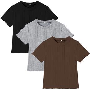 حلم حافلة 3 حزمة طفلة صغار القمصان التي تربط القمصان طفلة قصيرة الأكمام تي شيرت قمم صغيرة الفتاة أقل in Kuwait