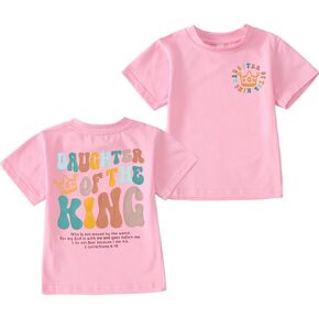 CM C & M WODRO ابنة The King T-Shirt طفلة طفل كريستيان كراون القميص الجرافيكي قصير الأكمام الصيفية قمم الصيف in Kuwait