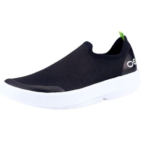 OOFOS OOmg eeZee Low Recovery Shoe, White/Black - Women’s Size 9