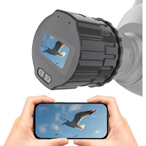 WiFi Electronic Eyepiece,Telescope and Microscope Accessories,Telescope Image HD Amplifier,2K Video Recording,Camera Recording Via App,Built-in WiFi,25mm-50mm Eyepiece (16GB)