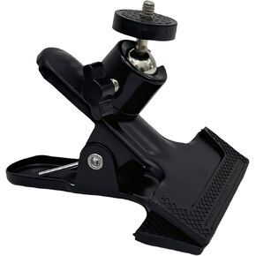 Universal Camera Clamp Mount with 360-Degree Swivel Head, 1/4 Inch Screw, Black (4 Pack)