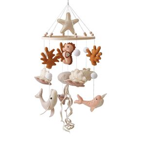 Ocean Life Theme Crib Mobile,Baby Boys Girls Ocean Mobile,Gender Neutral Baby Mobile,Nursery Mobile Soothe Toy,Comfortable Baby Soothing Toys with Various Marine Animals