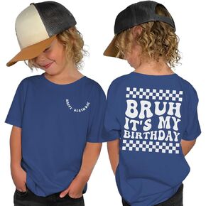 Birthday Shirt for Toddler Baby Boys Happy Birthday T Shirt It’s My Birthday Outfit Summer Short Sleeve Tees Clothes