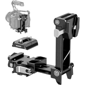 NEEWER Foldable Lightweight V Mount Battery Plate with Arca Type QR Plate Detachable Baseplate Compatible with SmallRig Camera Cage Video Rig DJI RS4 RS3 Gimbal, PS015 PRO