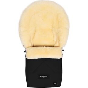 Werner Christ Baby Sheepskin footmuff Oslo Luxe for carrycot - Winter footmuff Made of Medical Fur (from 0 to 6 Months) for carrycot, Infant Carrier, Stroller in Kuwait