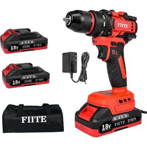 Lithium lon Cordless 21V Power Drill Kit Keyless Chuck Electric Drill with 2 Battery and Charger for Drilling and Tightening/Loosening Screws