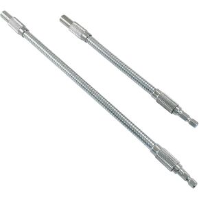 2Pcs Flexible Extension Drill Bit Holder 7.9" and 11.8" Bendable Flex Shaft Impact Driver, Magnetic 1/4 Inch Hex Shank Quick Change Flex Drill Bit Extension