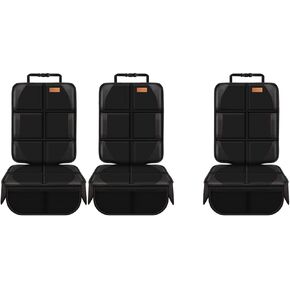 Bacgnyer Car Seat Protector, 3 Pack, Black, Polyester, Universal Fit, Car, SUV, Truck, Car Seat, Automotive Seat Protector, Seat Cover