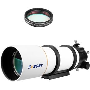 SVBONY SV48P 90mm Refractor Telescope Bundle with SV231 1.25" Color Corrected Filter for Deep Sky Astrophotography, Enhanced Clarity and Contrast