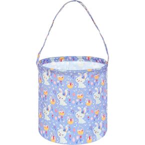 Easter Egg Basket Easter Bunny Gift Basket Toy Storage Bucket Portability Lightweight with handle. (Gnomes Egg)