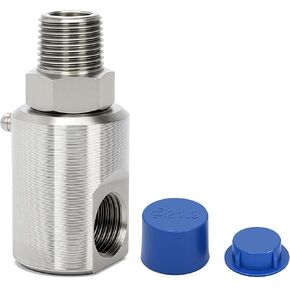 1/2 Inch MXF Swivel Heavy Duty Hose Reel Swivel Compatible with Industrial and Home Steel Swivel Joint Air Hose Reel Parts, Hose Reel Swivel with Grease Zerk Replace 9SS8MP50XFP50-Ni-AL #5124