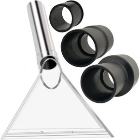 Universal Work with All Shop Vacs Clear Extractor Attachment with 1-1/4" & 1-7/8" & 2-1/2" Adapters for Upholstery & Carpet Cleaning & Auto Detailing, Wet/Dry Vacuum Extraction Accessory