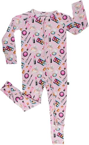 Baby Girl 2-Way Zip, Sustainable Romper Pajamas, Long Sleeve, Washable, Jumper Design in Saudi Arabia