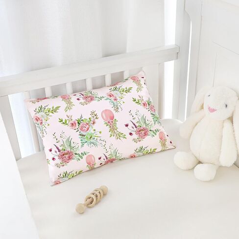Manfaisky 2 Pack Toddler Pillowcase ، 13x18 Stidler Pillow Cases with Envelope Closure و Soft and Mowner Cover Cover Cover Boys Girls و Pink Floral in Kuwait