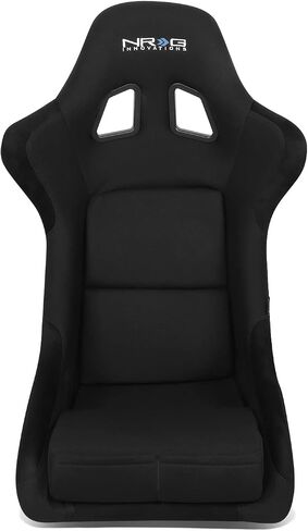 NRG Innovations FRP-302BK-V Bucket Racing Seat Double Layer FRP Black Vinyl Wrapped Mixed-density Foam 5 Point Harness Compatibility in Saudi Arabia