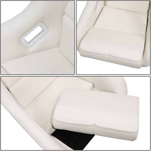 NRG Innovations FRP-302BK-V Bucket Racing Seat Double Layer FRP Black Vinyl Wrapped Mixed-density Foam 5 Point Harness Compatibility in Kuwait