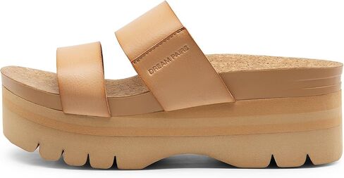 DREAM PAIRS Women's Platform Slides Sandals Comfortable Arch Support Footbed Two Strap Slip-on Fashion Beach Wedge Sandals in Saudi Arabia