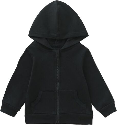 Romperinbox Toddler zip up Hoodie for Boy Girl ، 2 pack jack jack jackt stack stacks lightweight رقيقة رقيقة مع جيوب 2-5T in Kuwait