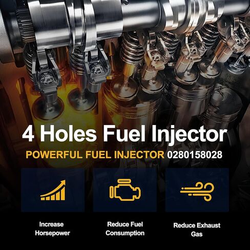 0280158020 حاقن الوقود 6 قطع 4 فتحات متوافق مع دودج جيب ميتسوبيشي 3.7L V6 in Saudi Arabia